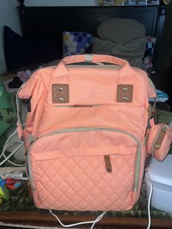 Peach Diaper Bag