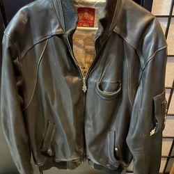 Stash House Leather Bomber 
