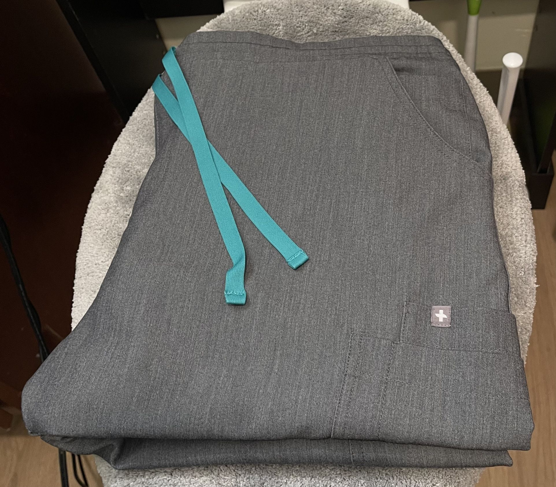 Figs Gray Scrub Pants, Size Xl/T