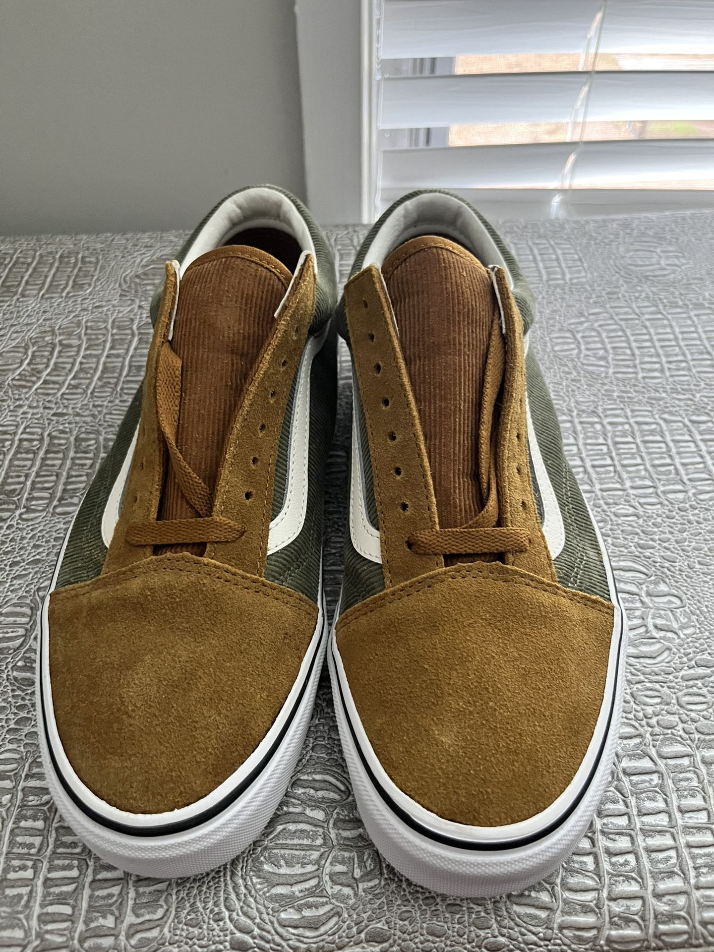 🚨BRAND NEW🚨Vans Old Skool Suede Tan & Green (Men’s 9.5)