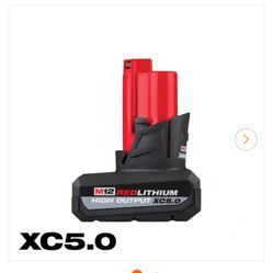 Milwaukee M12 12-Volt Lithium-Ion XC High Output 5.0 Ah Battery Pack