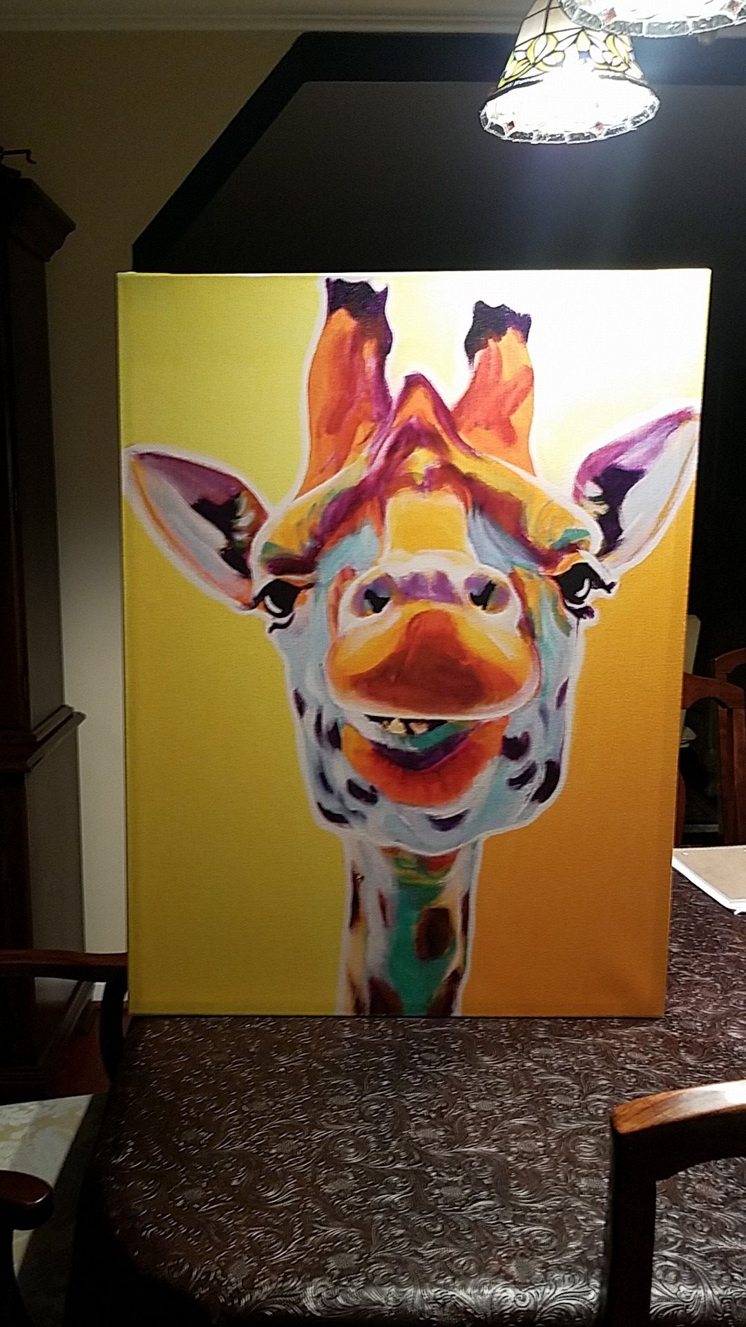 Giraffe canvas wall art