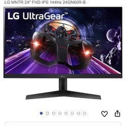 LG MNTR 24" FHD IPS 144Hz 24GN60R-B