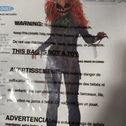 Women's Scary Pumpkin Monster Size Medium