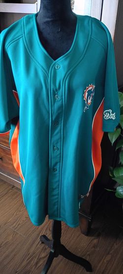 Miami Dolphins Button-Up Jersey Shirt