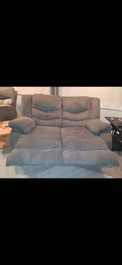Grey 2 Seater Recliner