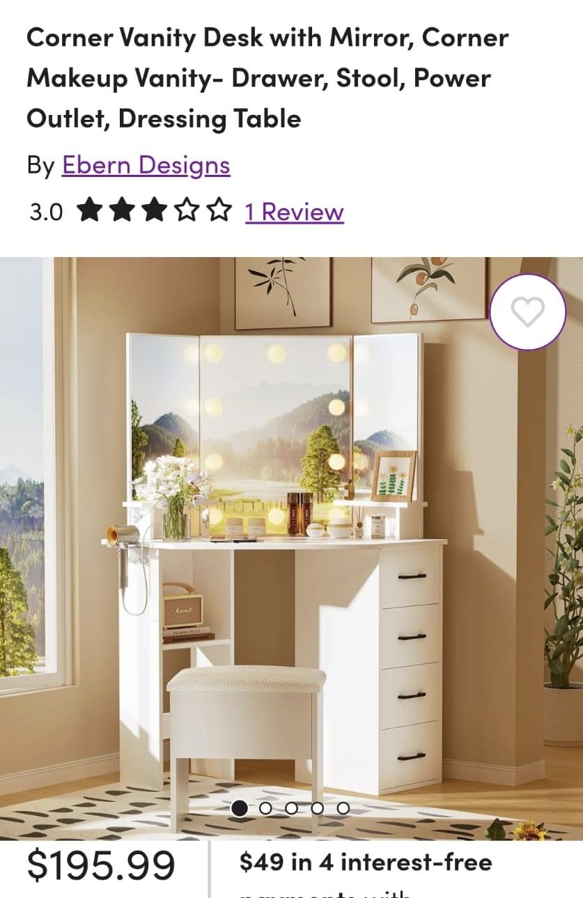 Girls Vanity Desk