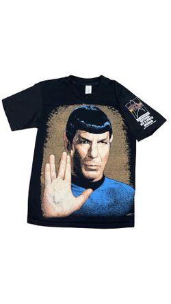 Vintage 90’s Star Trek Spock Full Print Double Sided Anniversary Tee Shirt