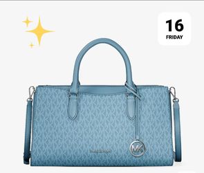 NEW Michael Kors Arden Medium Top-Zip Satchel