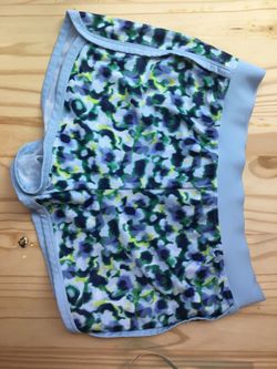 Light Blue Patterned Women's Athletic Shorts gym dance cheerleader Ideology