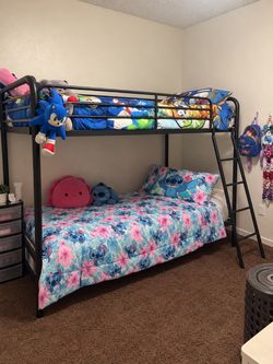 Twin over twin bunk beds