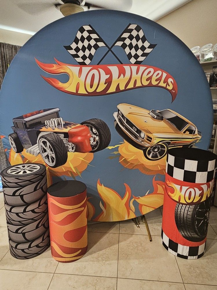 Hot Wheels Backdrop