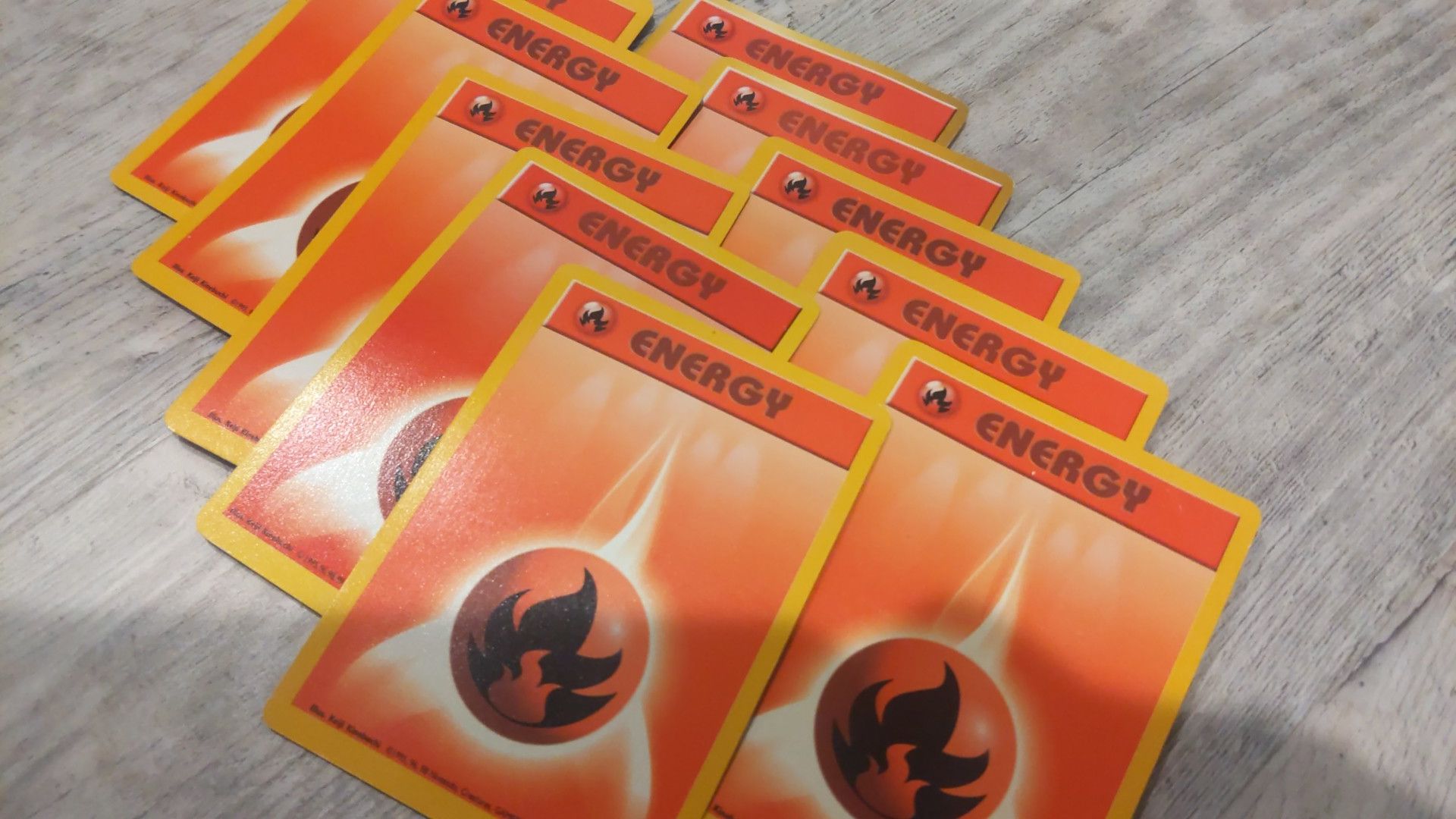 10 energy Pokemon cards (50¢ each)