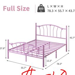 Full purple bed frame