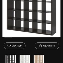 IKEA  KALLAX Shelf unit, black-brown, 71 5/8x71 5/8"