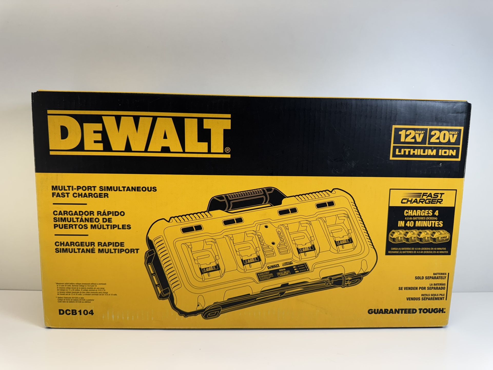 Brand New DeWalt 12V/20V/60V MAX 4-Port Lithium-Ion Battery Charger