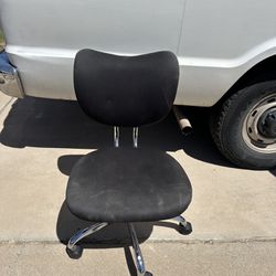 Black Office Chair - Rolling 