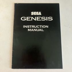Vintage Sega Genesis Instruction Manual Print 1993 Booklet
