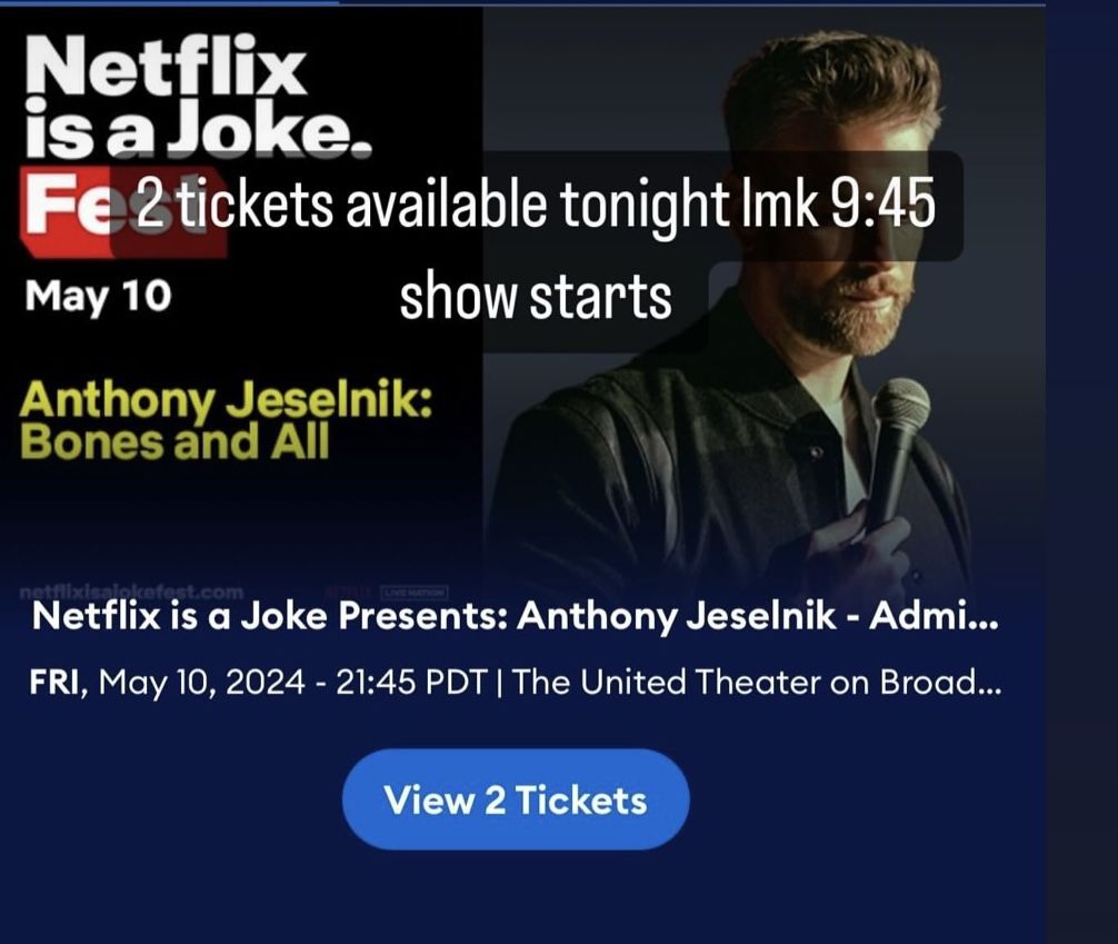 Anthony jeselnik : Netflix Is A Joke
