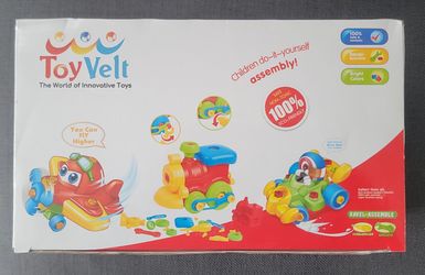 Take Apart Toys Set - Airplane, Train, Racing Car
