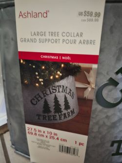 New Galvanized Metal Christmas Tree Farm Tree Collar