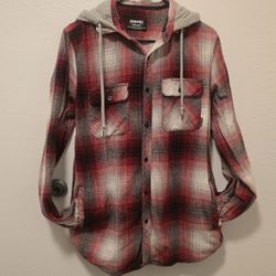 EMPYRE Flannel Hoodie Womens M