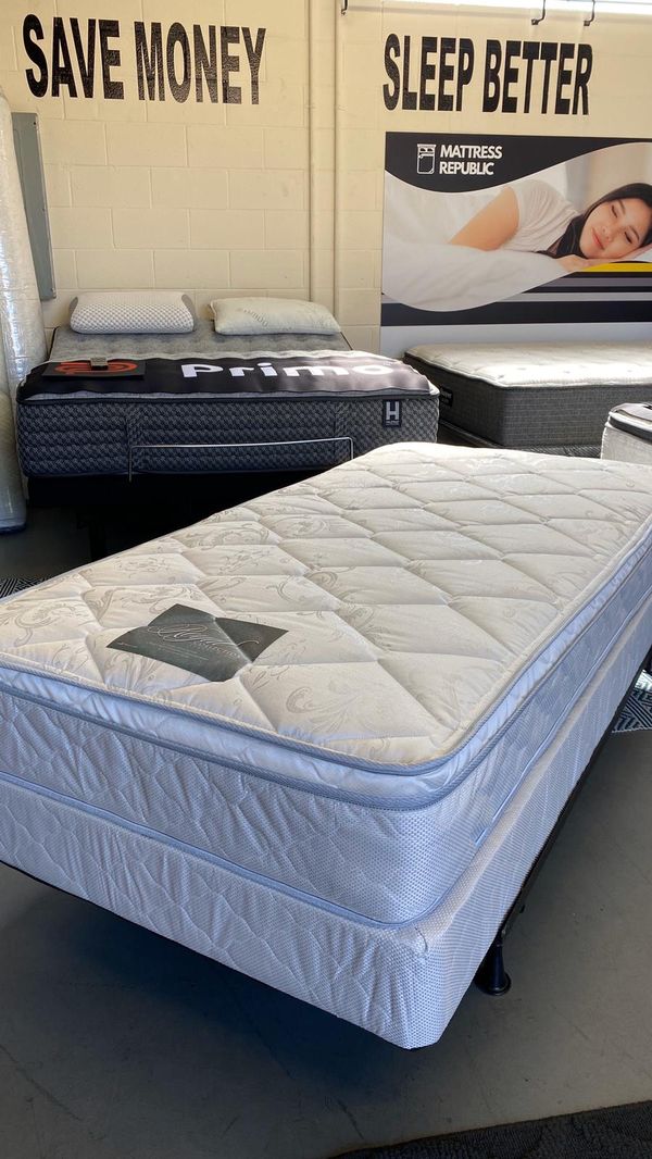 TWIN SIZE ORTHOPEDIC EURO PILLOWTOP BED BRAND NEW MATTRESS for Sale in