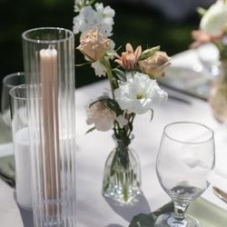 12inch Glass Hurricane Candle Sleeves