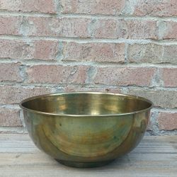 Vintage Large Brass Decorative Bowl 
