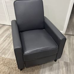 Modern Gray Recliner Chair 