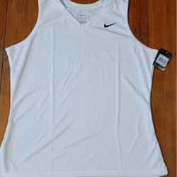 Women's Size Xlarge Tank Top White Workout Running New Tags