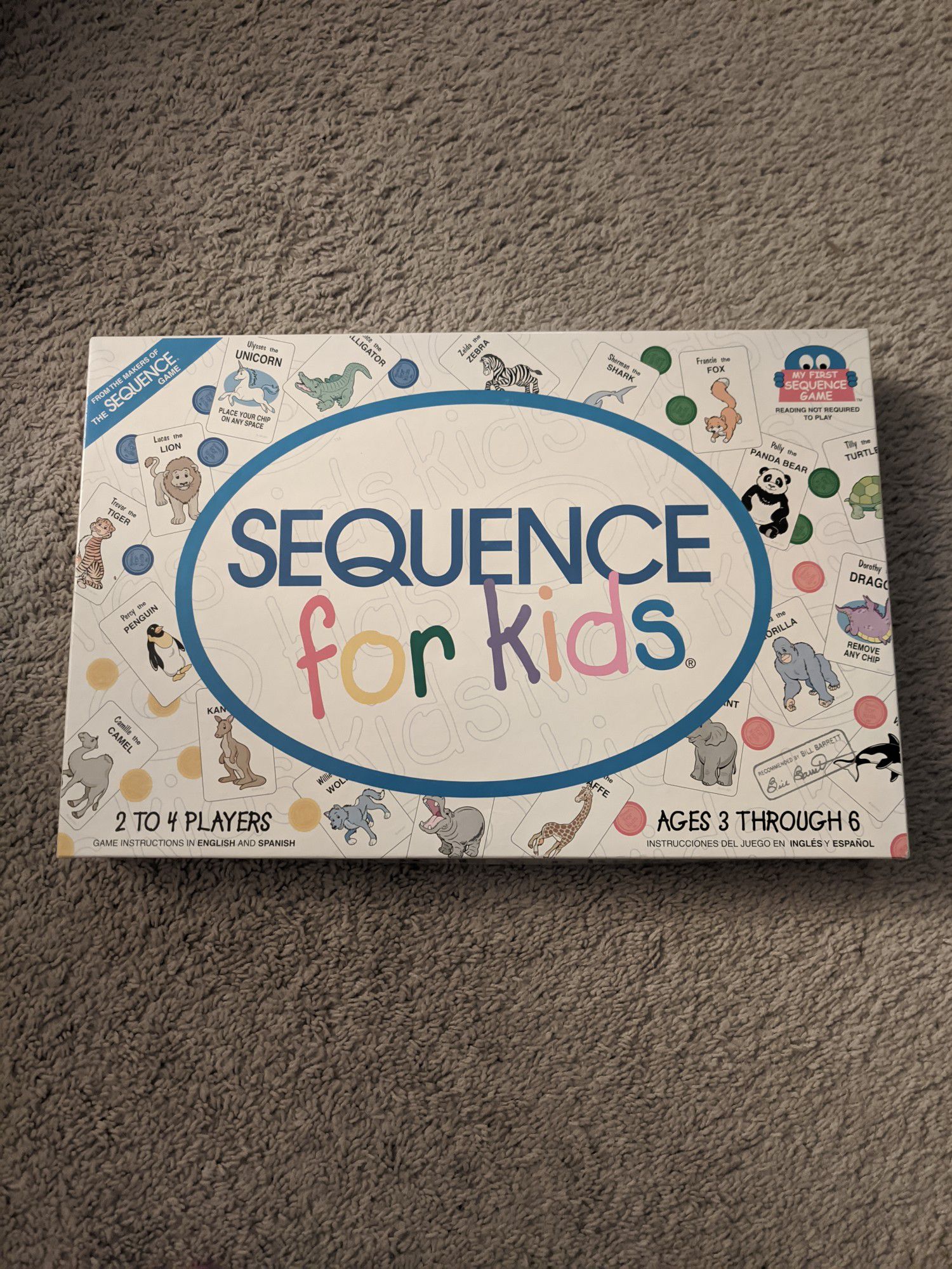 New Sequence for Kids board game