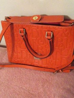Dooney And Bourke Embossed Retro Purse Like New!