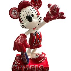Rare  Disney's Mickey Mouse 2010 MLB All Star Los Angeles Angels Red Rare Figurine no original box. T-171