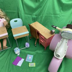Our Generation American Girl Desks Doll Scooter 