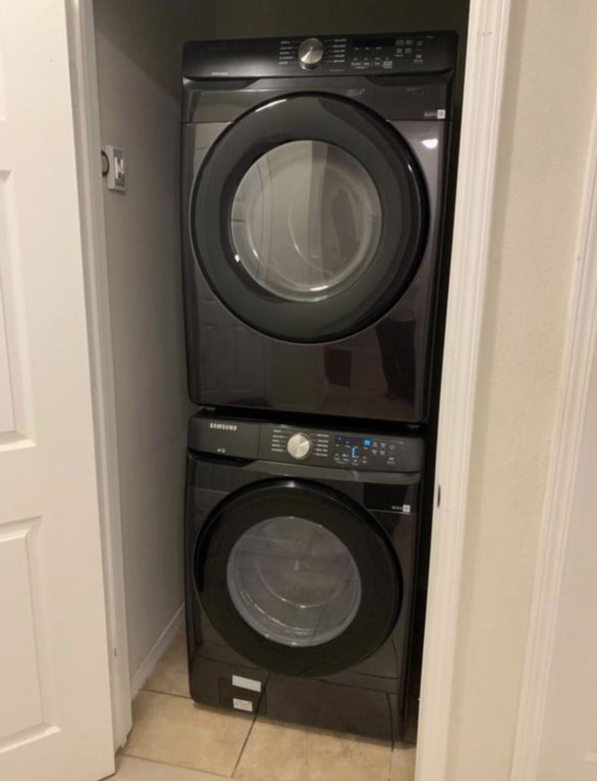 Front load, washer and dryer