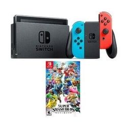Nitendo Switch Oled + Super Smash + Accessory