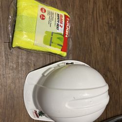 3M Hard hat & Class 2 Safety Vest One Size Fits Most