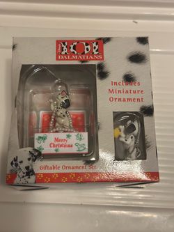 Vintage Disney 101 Dalmatians Christmas Ornament Set