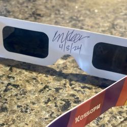 Actual Signed  Solar Eclipse Worn Glasses