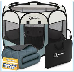 Small portable dog playpen