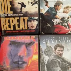 Tom Cruise Collection - 4 DVD's (SOLD AS A LOT ONLY)