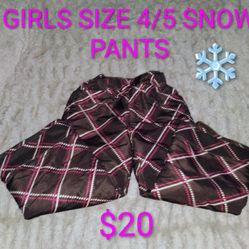 FIRM IN MERCED‼️❄️ GIRLS SNOWPANTS SIZE 4/5