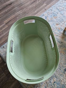 Green Laundry Hamper