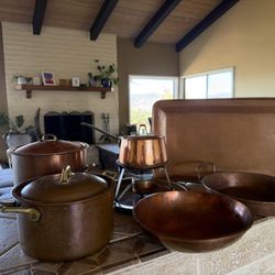 Copper Pots and pans
