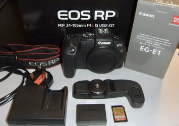 Canon EOS RP Full Frame Body 2K shutter count + EG-E1 grip + Sandisk 64GB SD
