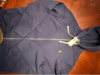 Polo navy blue hoodie large $55