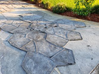 Orchard stone rubber stamps for concrete