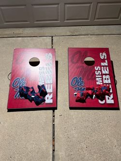 Ole Miss Rebels Cornhole Board Set with Bags