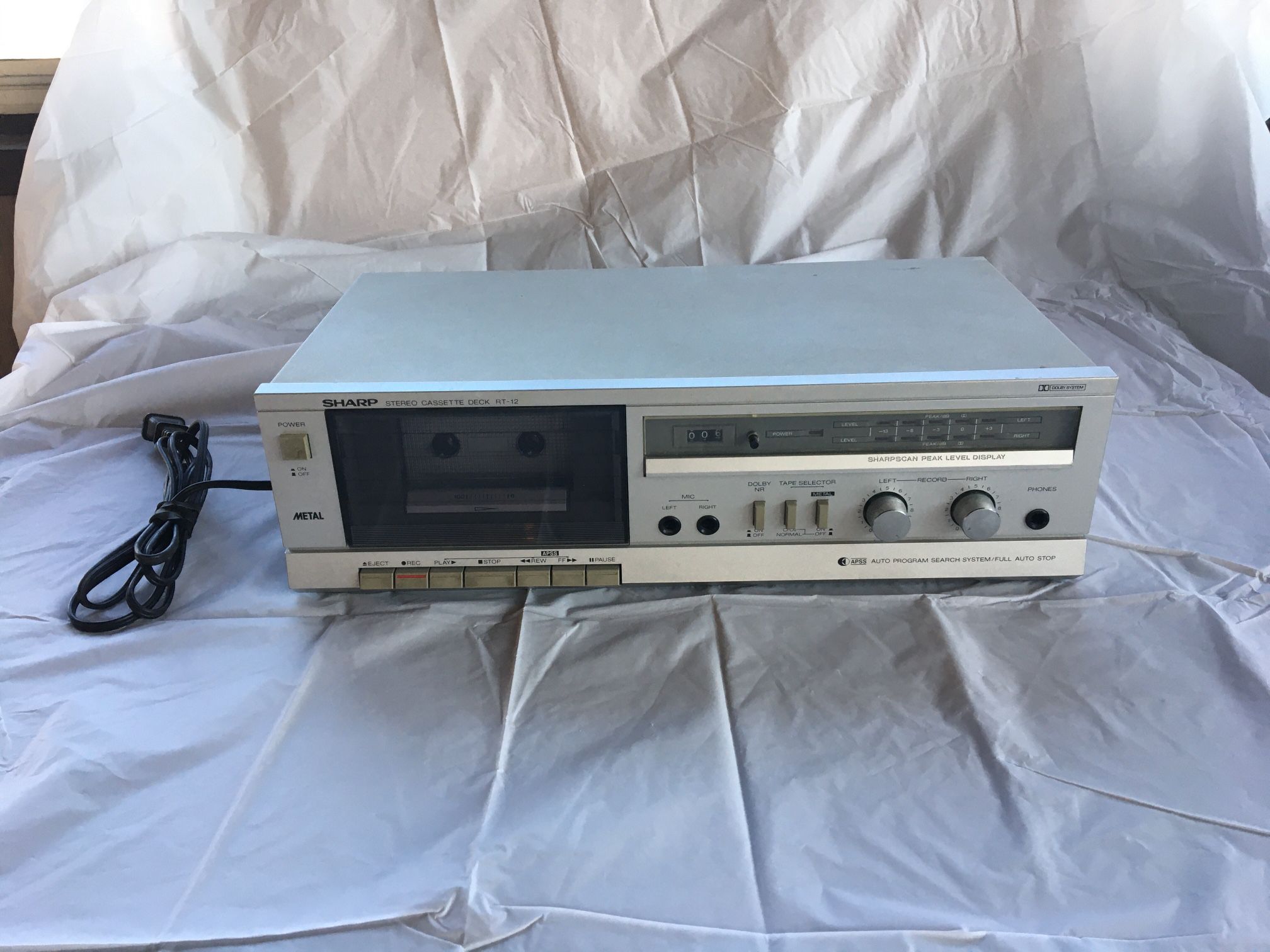 Vintage Sharp Stereo Cassette Deck
